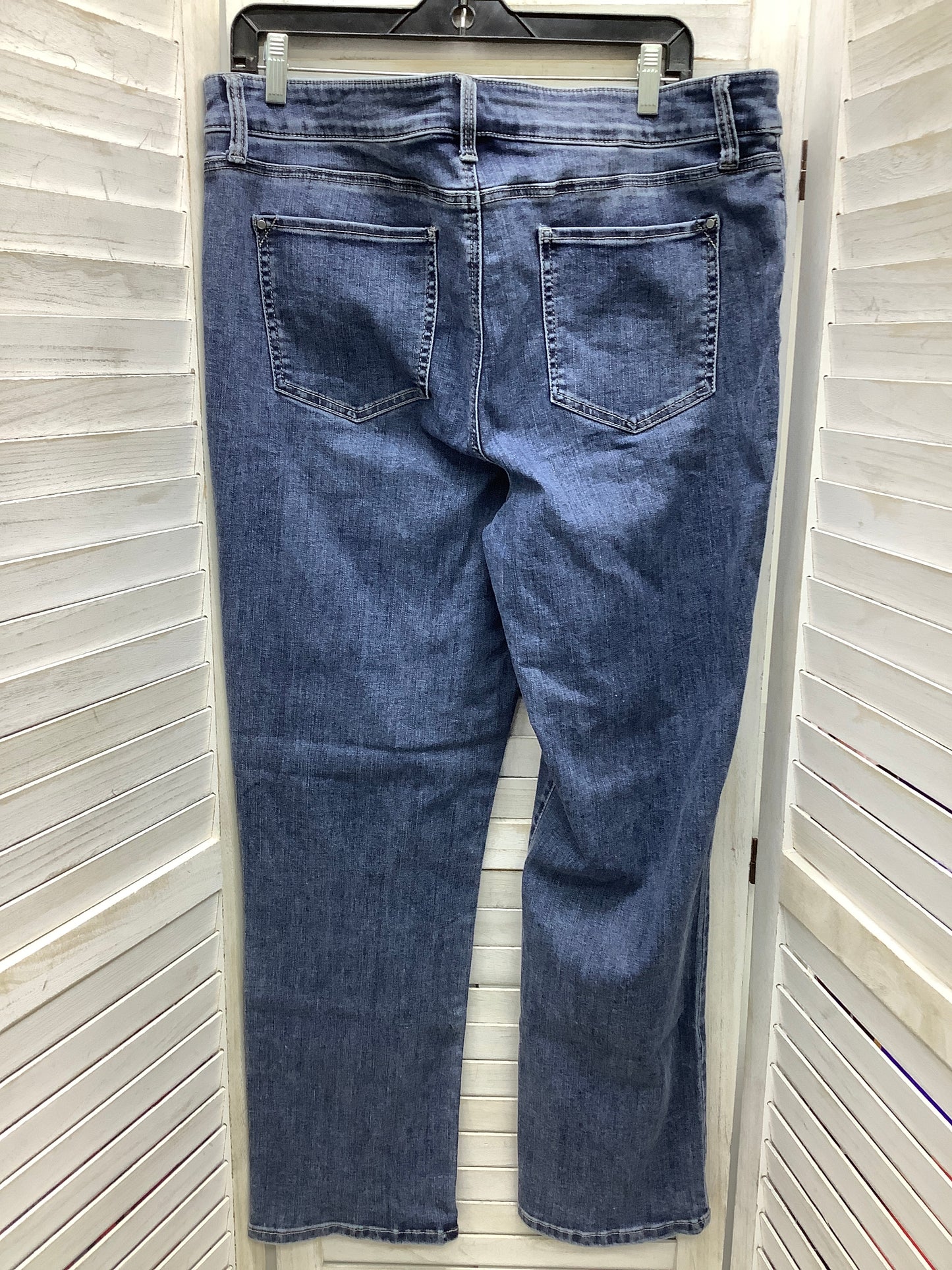 Blue Denim Jeans Straight Chicos, Size 15