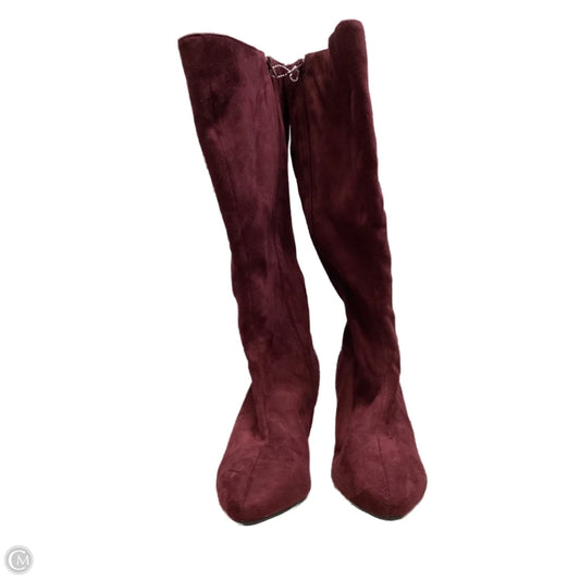 Boots Knee Heels By Comfortview In Mauve, Size: 10
