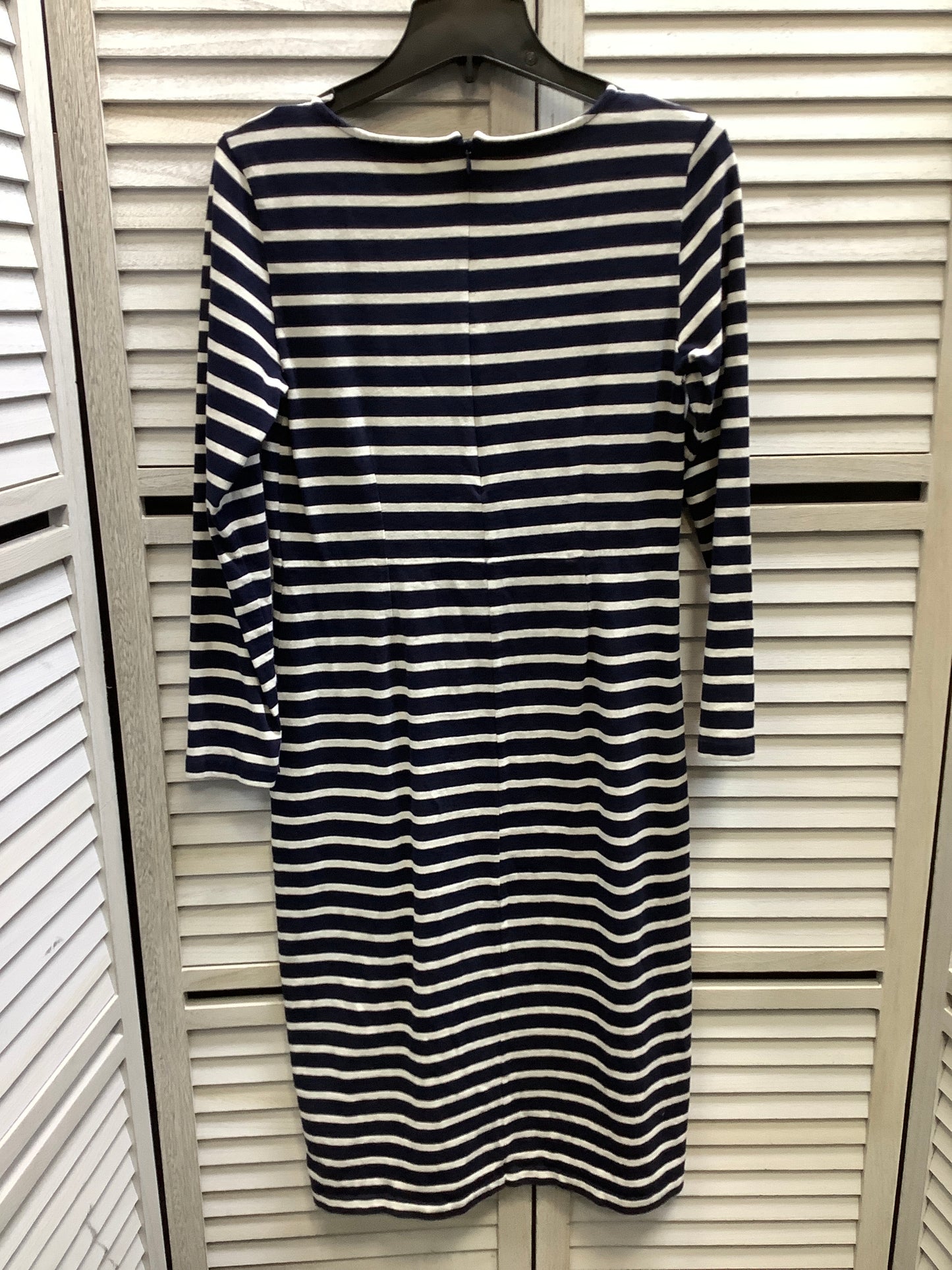 Dress Casual Midi By J. Crew In Striped Pattern, Size: 6