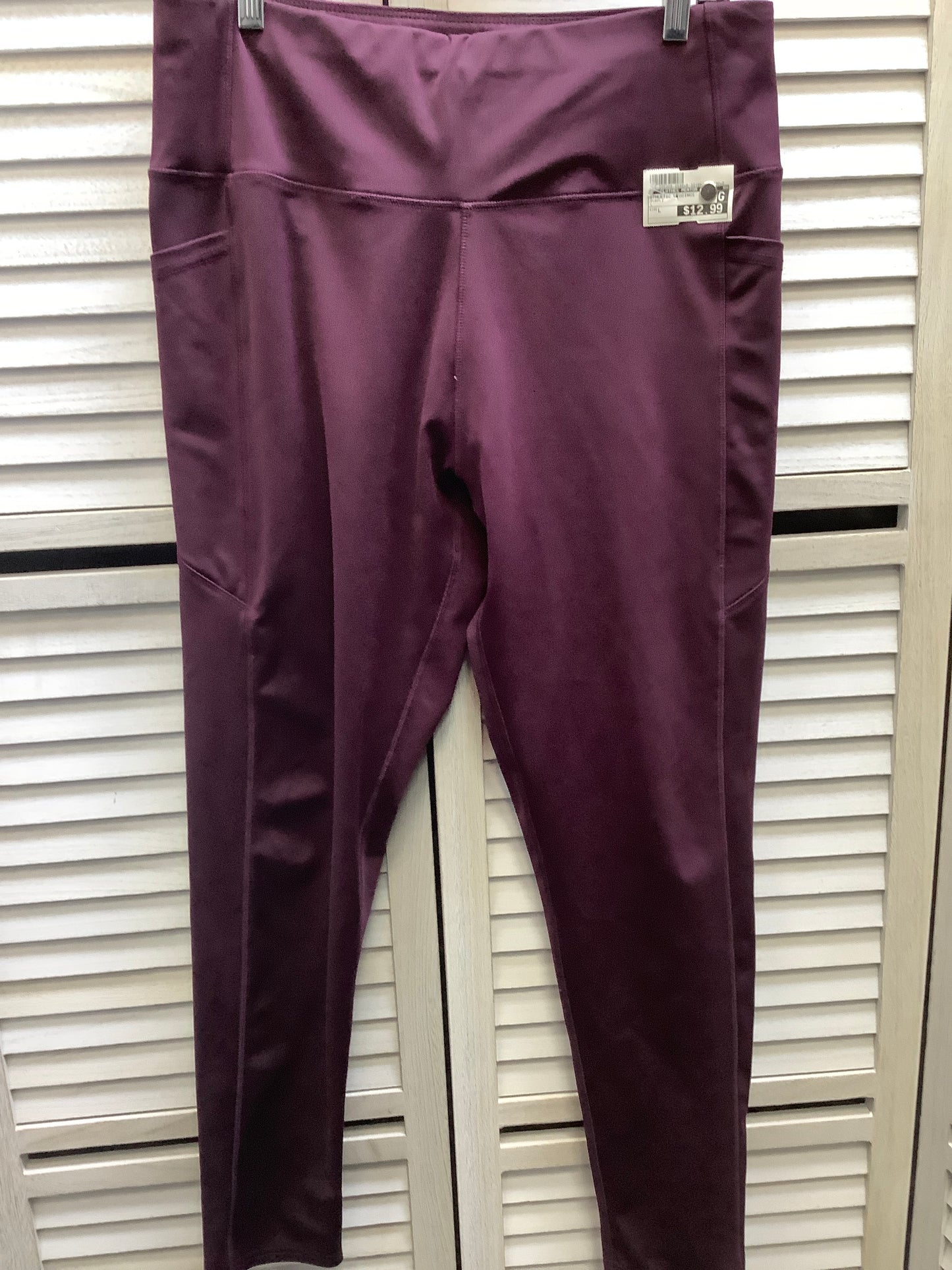 Athletic Leggings By Clothes Mentor In Purple, Size: L