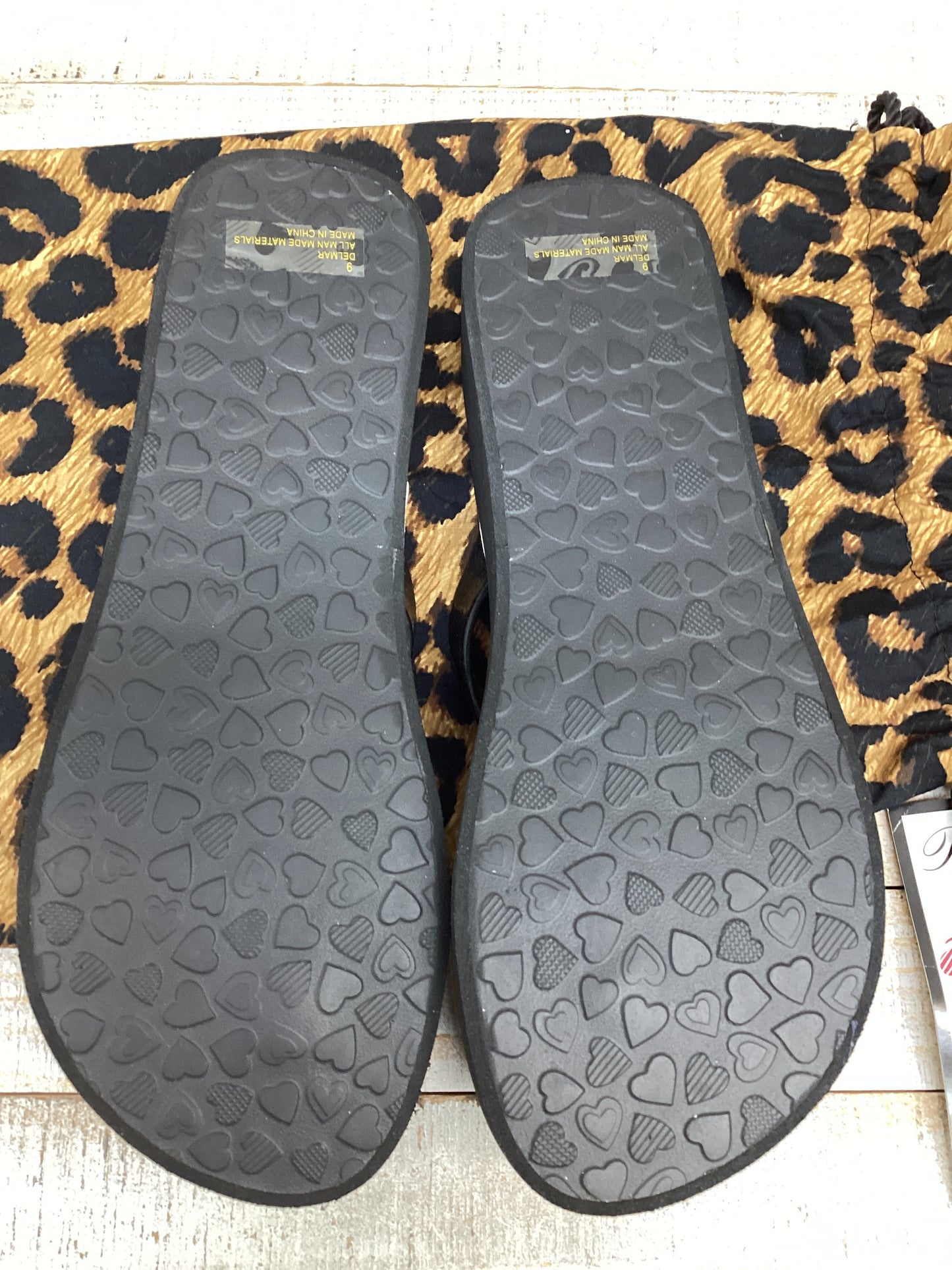 Leopard Print Sandals Designer Brighton, Size 9