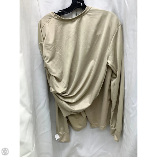 Top 2pc Long Sleeve By Clothes Mentor In Beige, Size: Xl