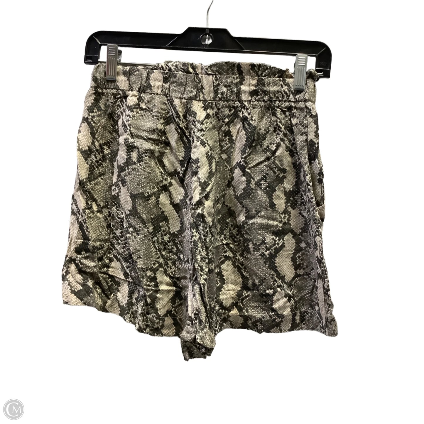 Shorts By H&m In Snakeskin Print, Size: 4