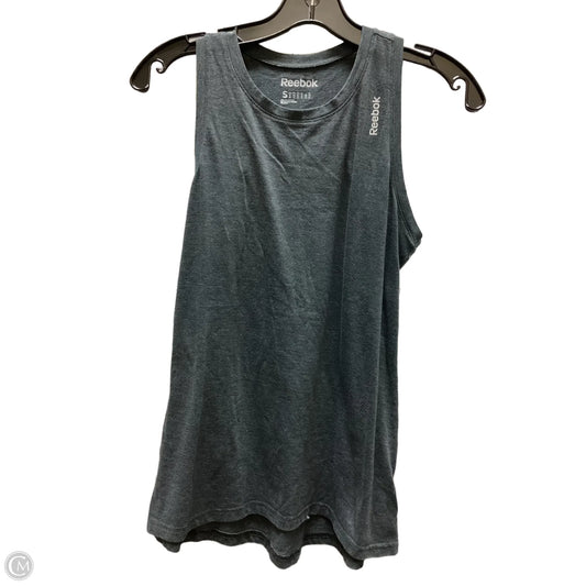 Athletic Tank Top By Reebok In Grey, Size: S