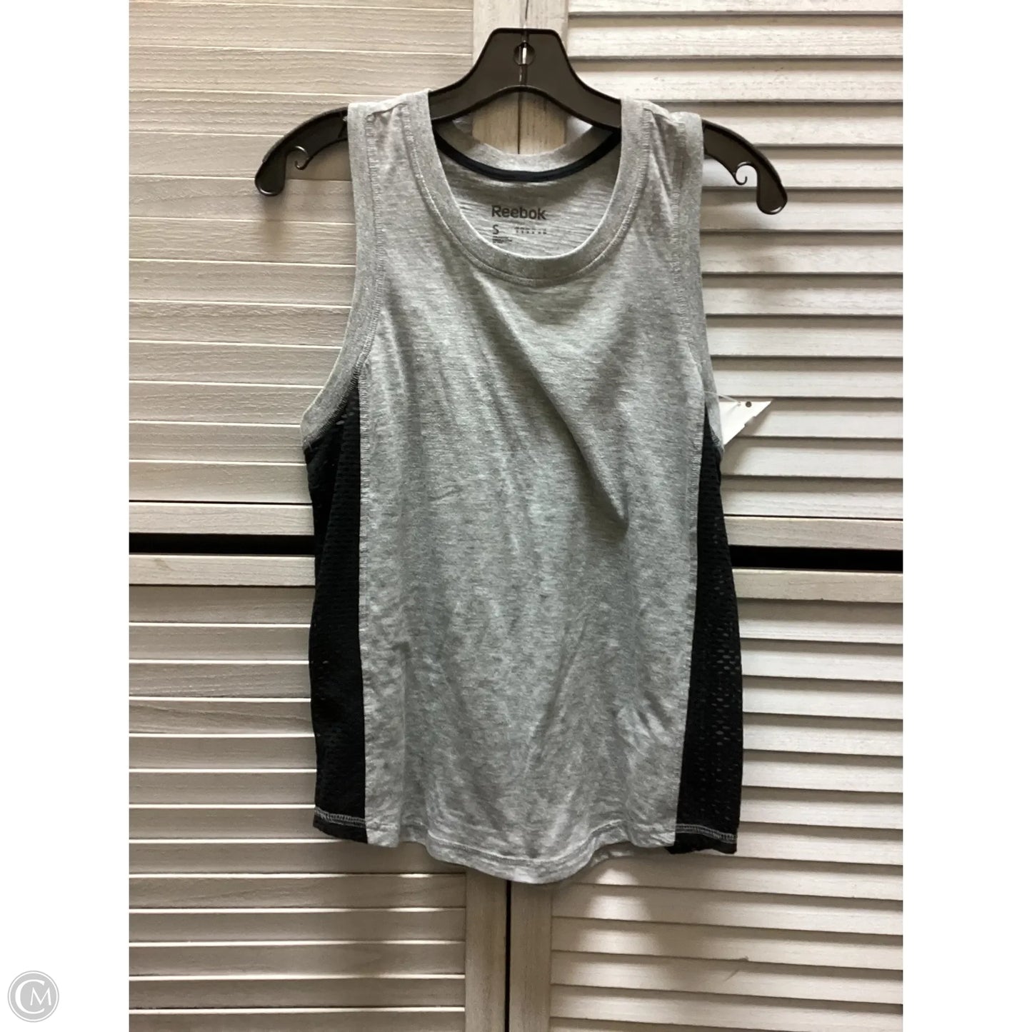 Athletic Tank Top By Reebok In Grey, Size: S