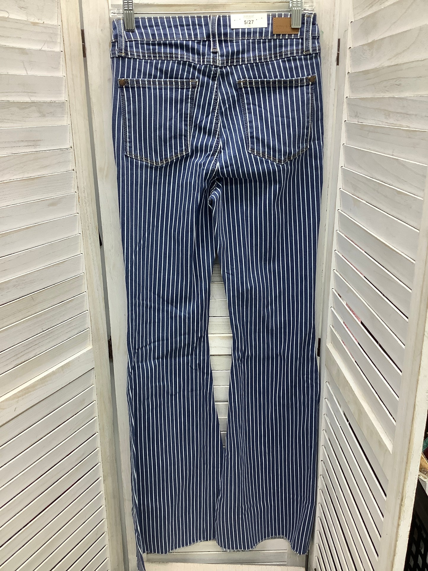 Jeans Flared By Judy Blue In Striped Pattern, Size: 5