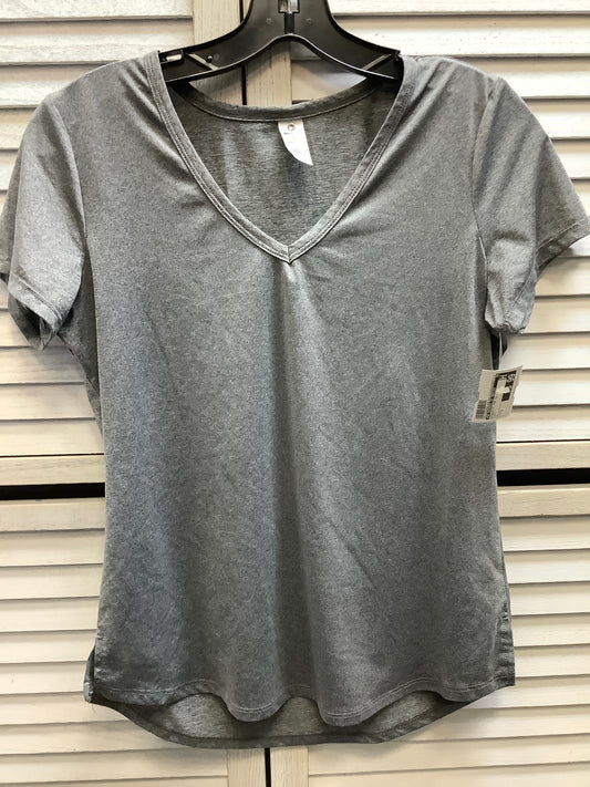 Athletic Top Short Sleeve By 90 Degrees By Reflex In Grey, Size: S