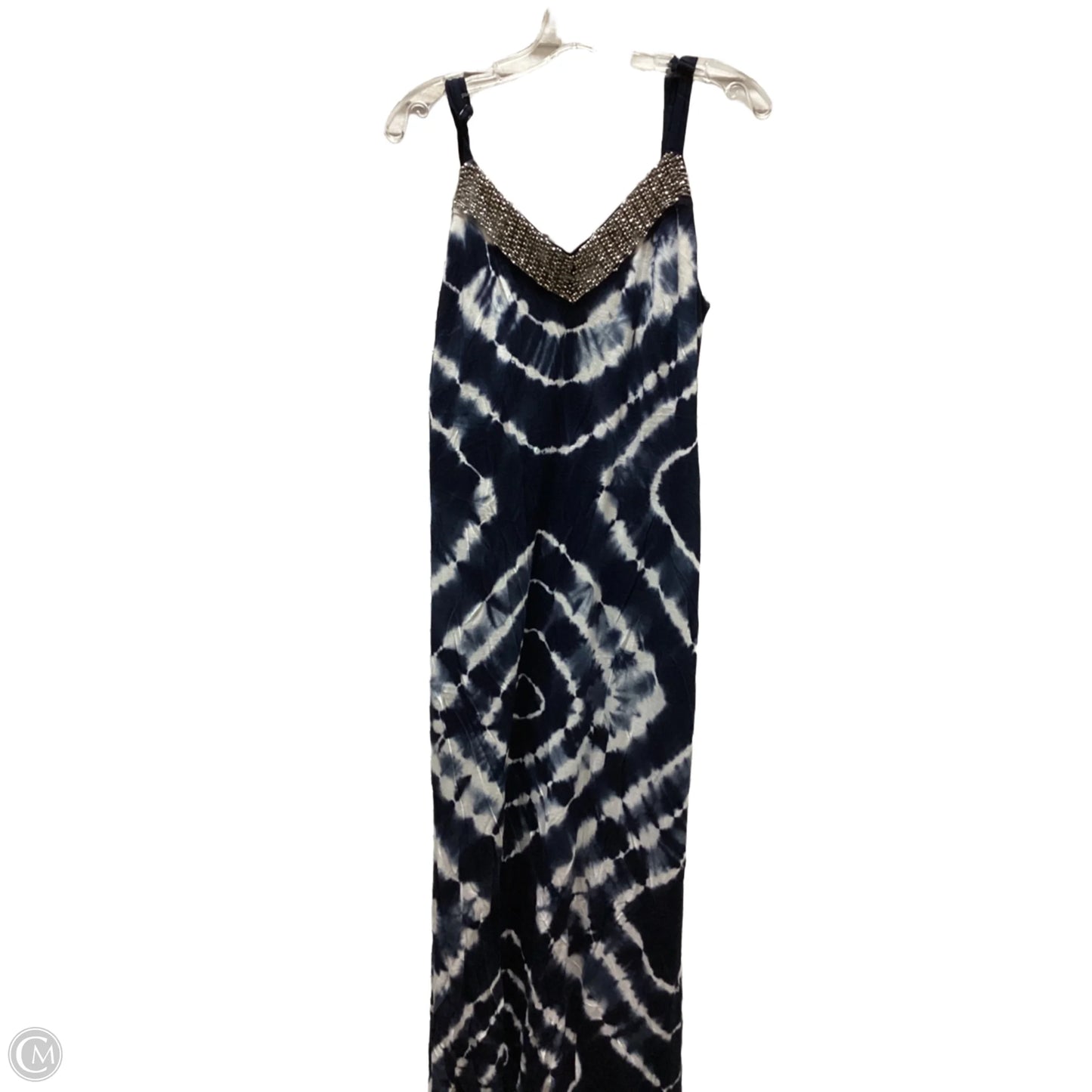 Dress Casual Maxi By Inc In Blue & White, Size: Xl