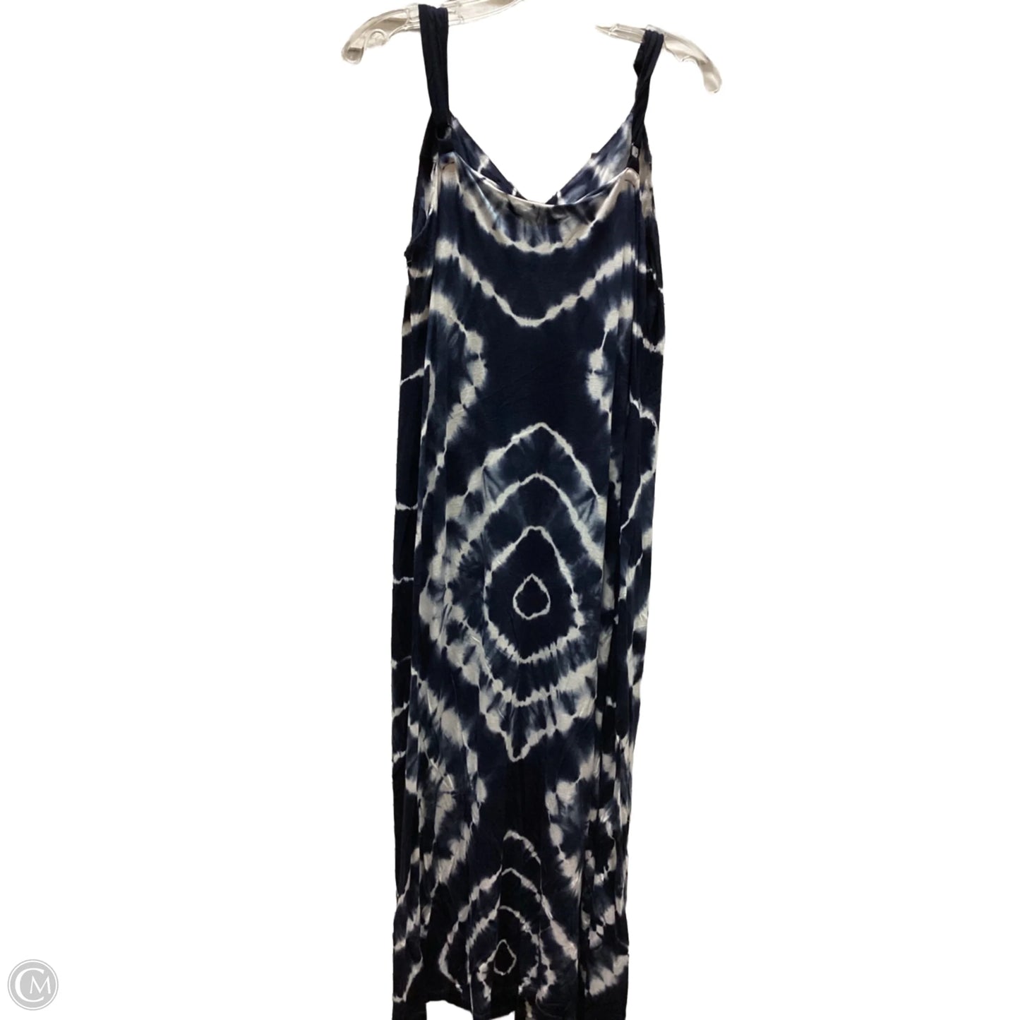 Dress Casual Maxi By Inc In Blue & White, Size: Xl