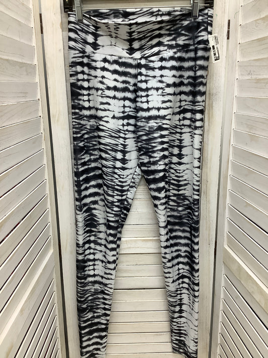 Athletic Leggings By Clothes Mentor In Black & White, Size: M