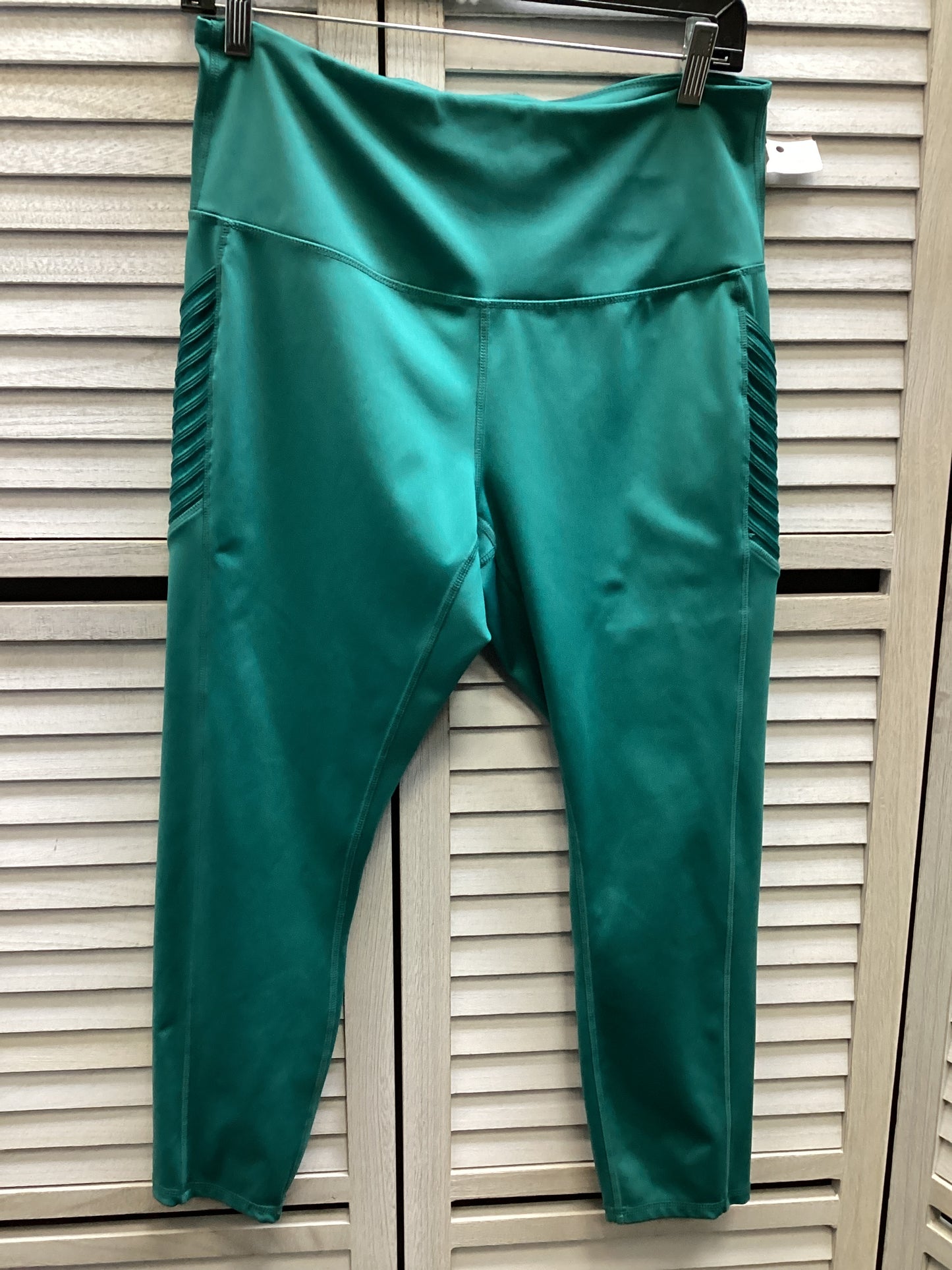 Athletic Leggings By Clothes Mentor In Teal, Size: Xl