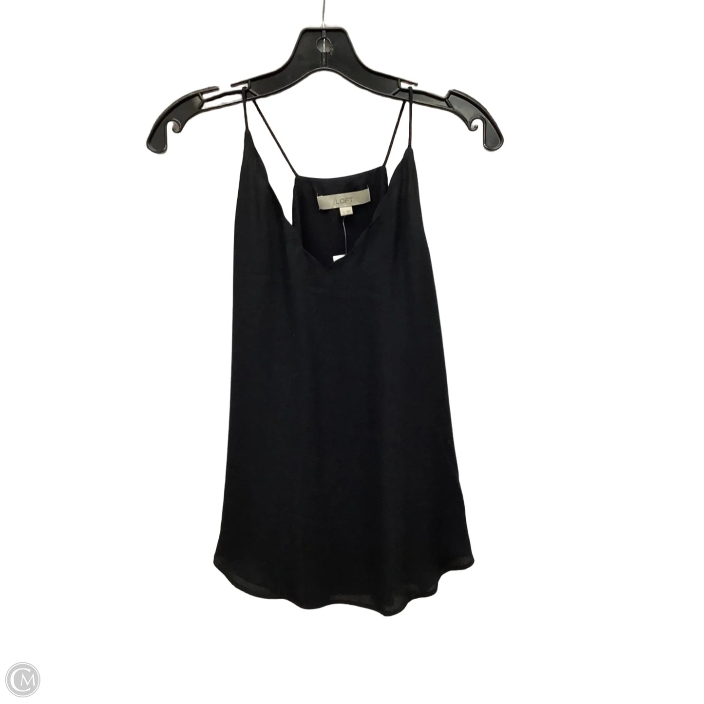 Top Sleeveless By Loft In Black, Size: S