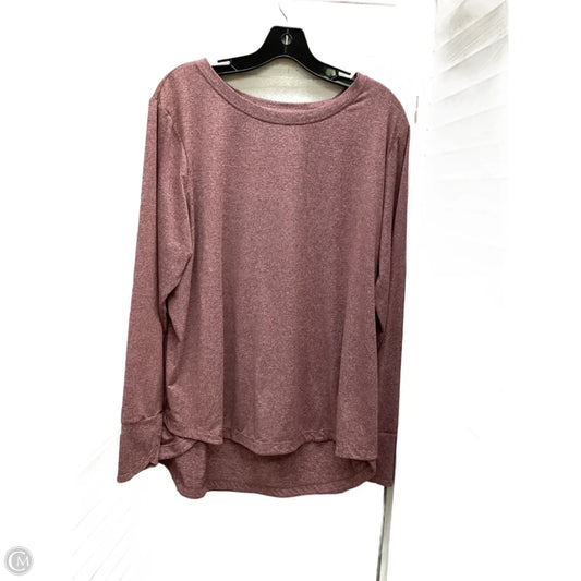 Top Long Sleeve By Clothes Mentor In Purple, Size: Xl