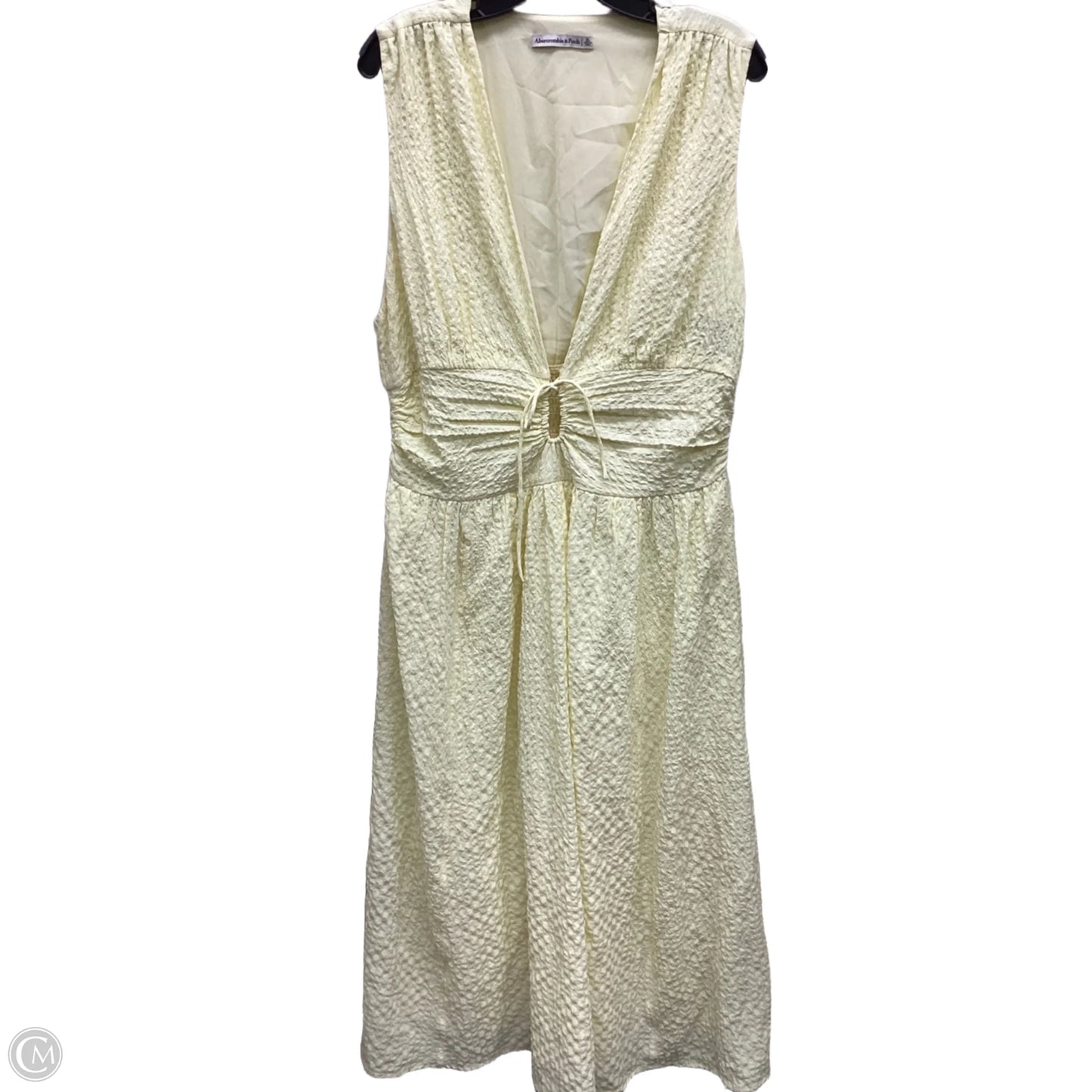 Dress Casual Maxi By Abercrombie And Fitch In Yellow, Size: Xxl