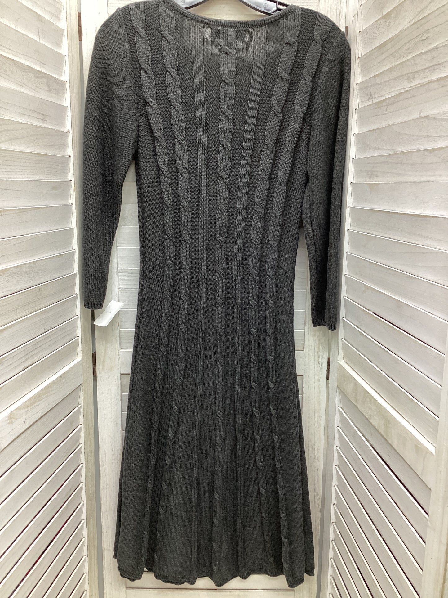 Dress Casual Maxi By Nine West In Grey, Size: M