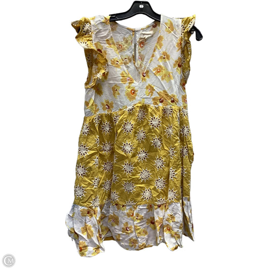 Dress Casual Midi By Melloday In Yellow, Size: M