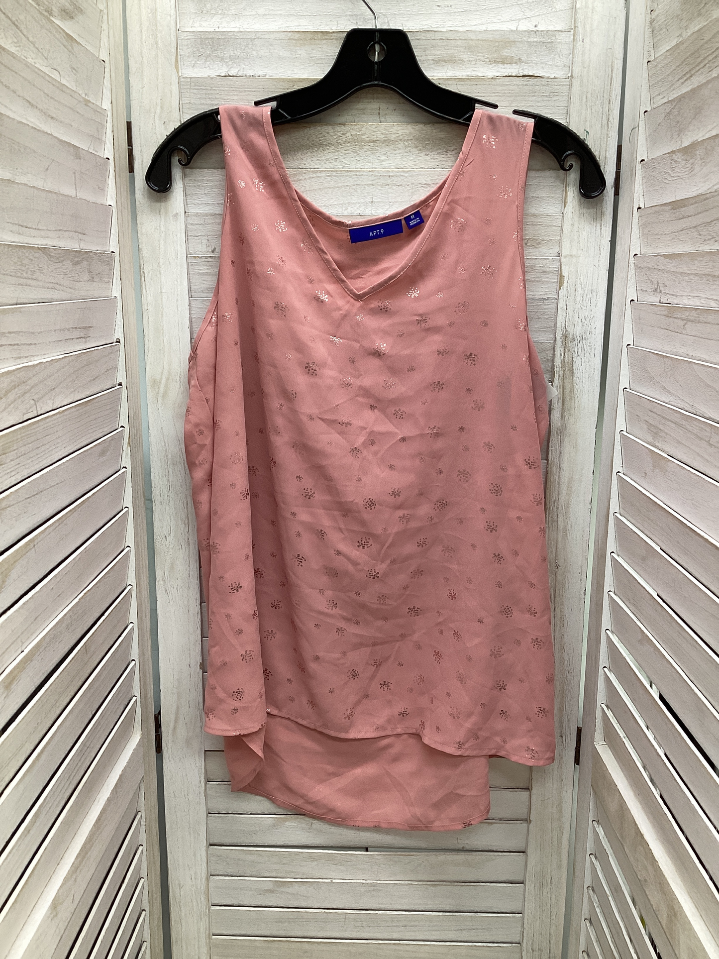 Top Sleeveless By Apt 9  Size: M