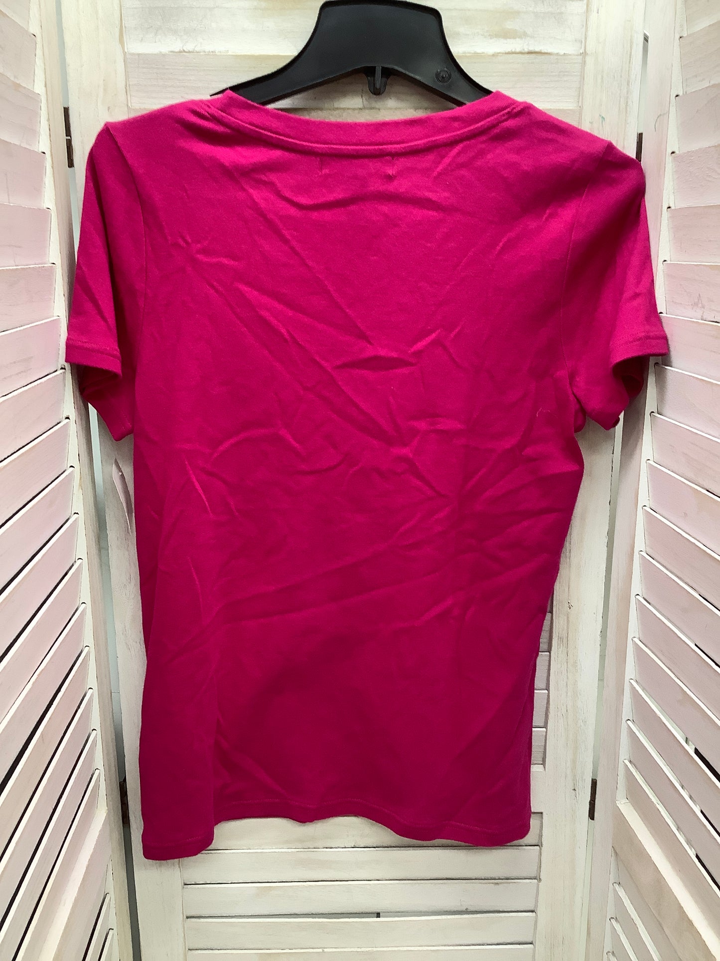 Top Short Sleeve By Ralph Lauren In Pink, Size: L