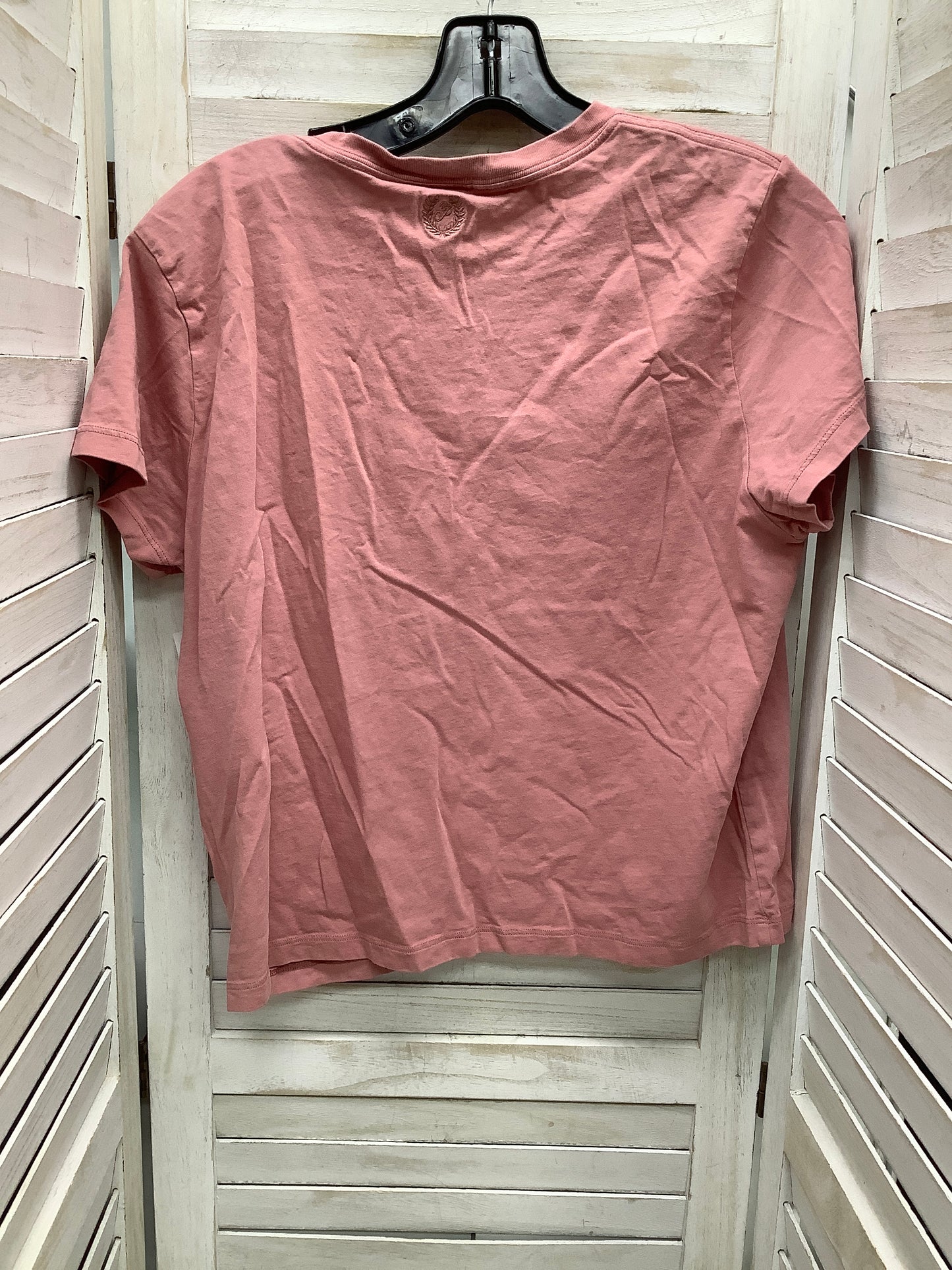 Top Short Sleeve By Pink In Pink, Size: L