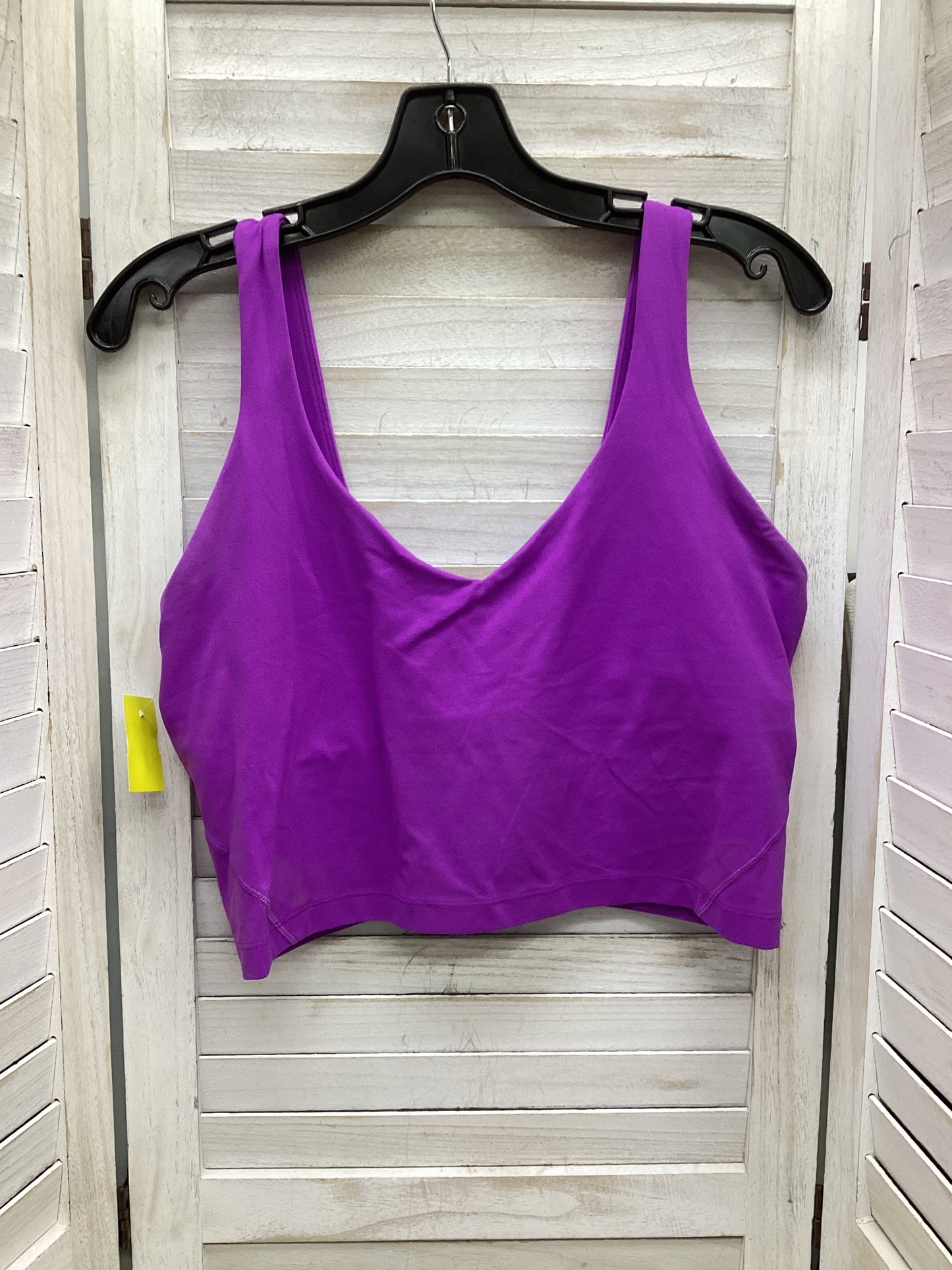 Athletic Bra By Lululemon In Purple, Size: L