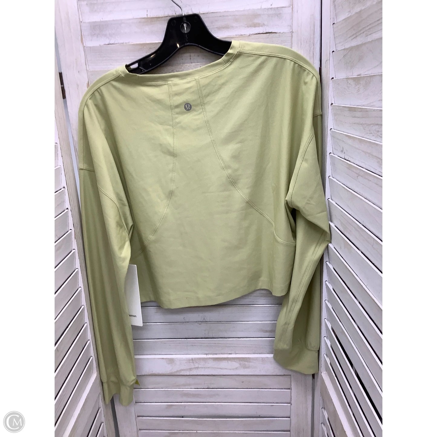 Top Long Sleeve By Lululemon In Green, Size: 6