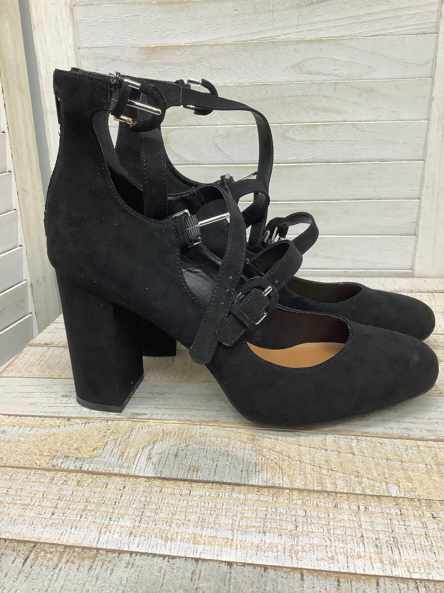 Shoes Heels Block By Aldo In Black, Size: 10