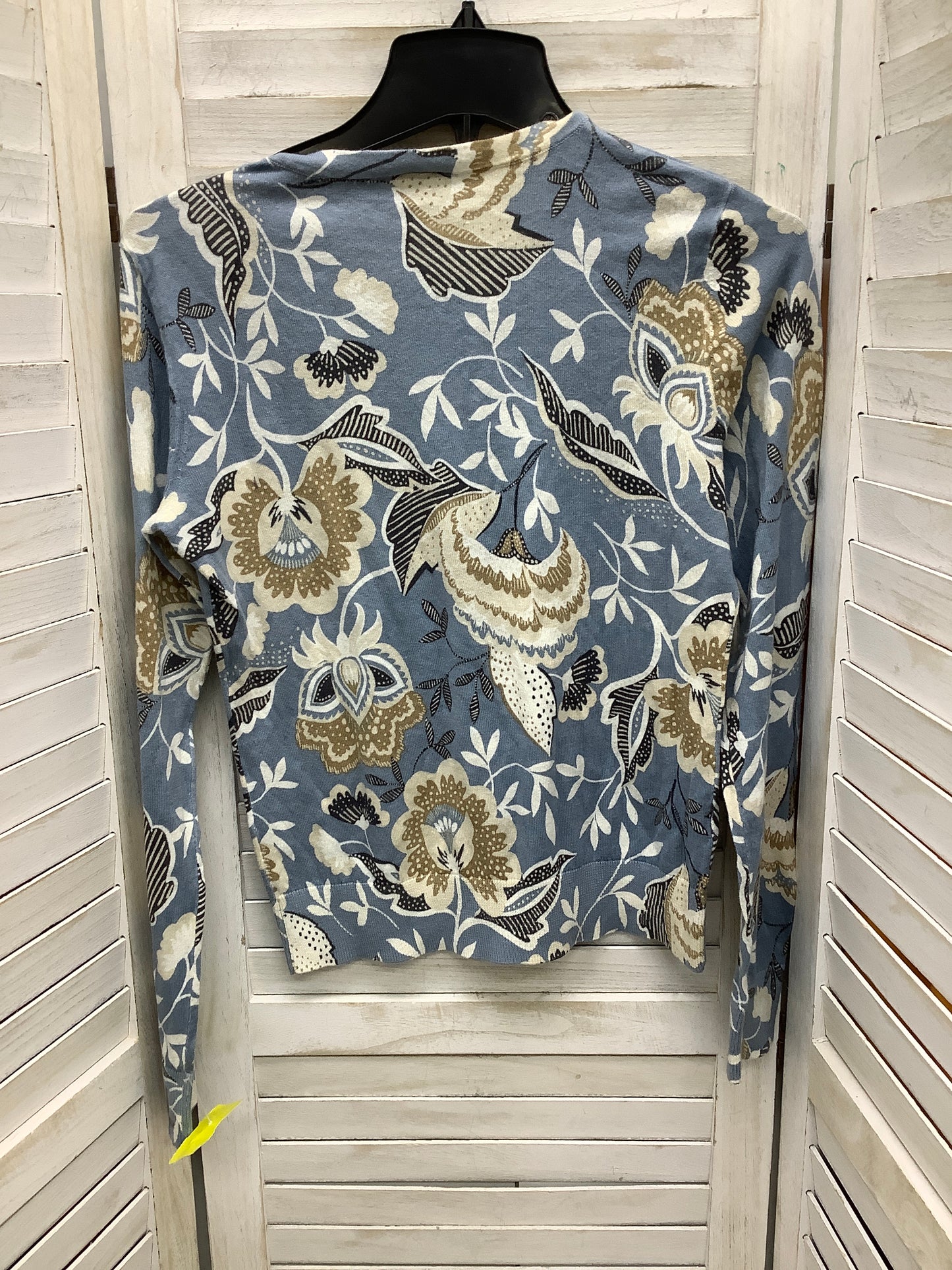 Cardigan By Ann Taylor In Paisley Print, Size: S