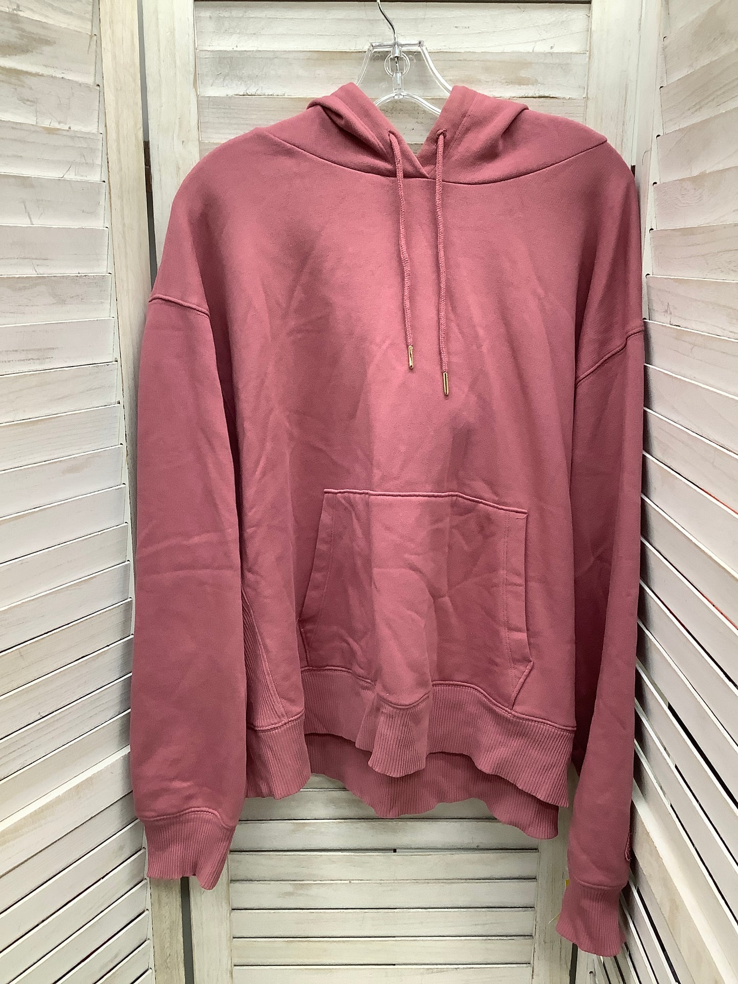 Athletic Sweatshirt Hoodie By Pink In Pink, Size: L