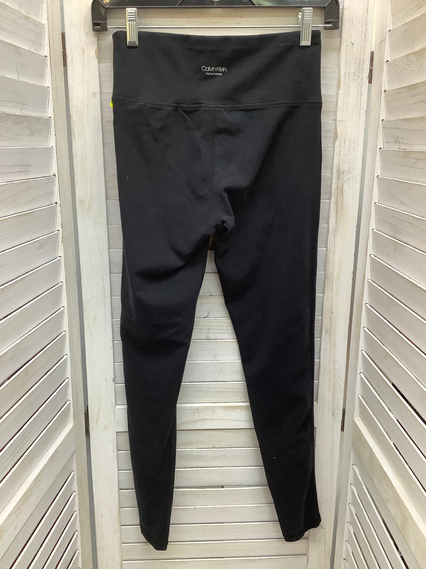 Athletic Leggings By Calvin Klein In Black, Size: S