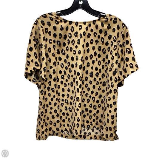 Top Short Sleeve By A New Day In Animal Print, Size: Xl
