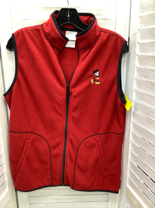 Vest Fleece By Disney Store In Red, Size: M