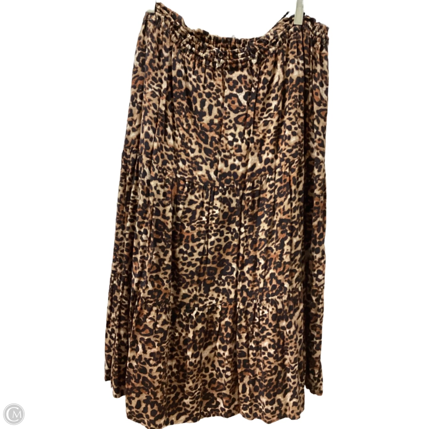 Skirt Midi By Style And Company In Animal Print, Size: Xl