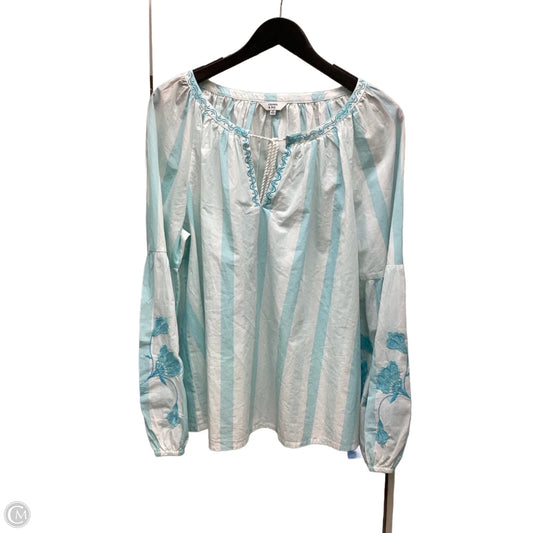Top Long Sleeve By Crown And Ivy In Striped Pattern, Size: Xl