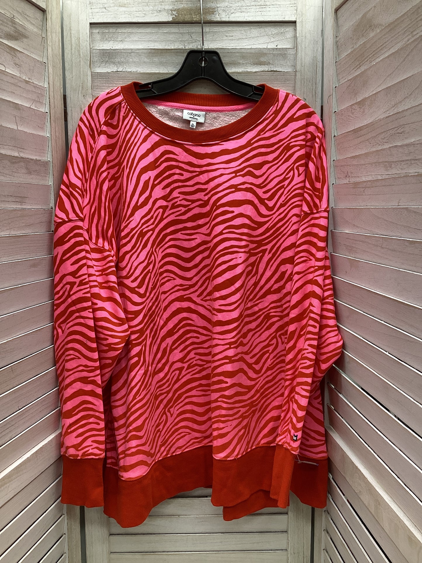 Top Long Sleeve By Crown And Ivy In Striped Pattern, Size: Xl