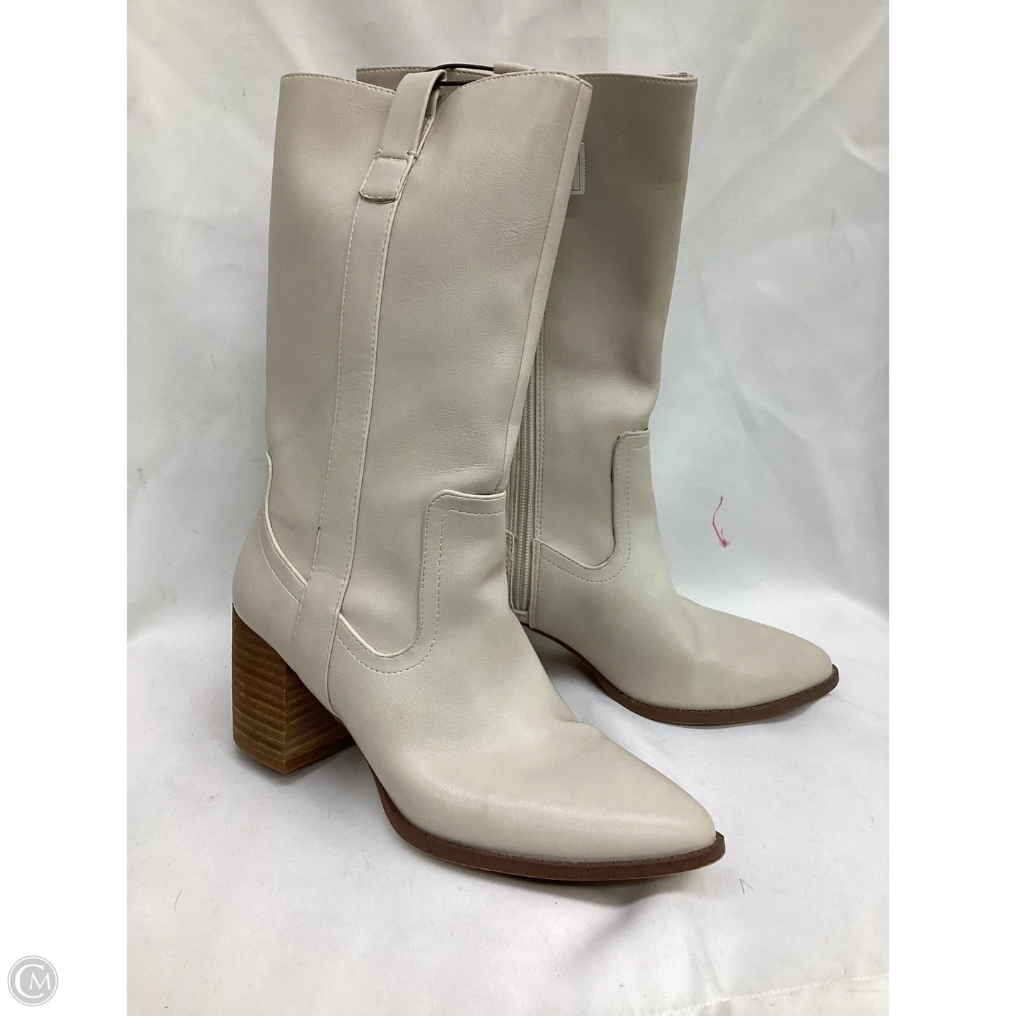 Boots Ankle Heels By Dolce Vita In Ivory, Size: 7