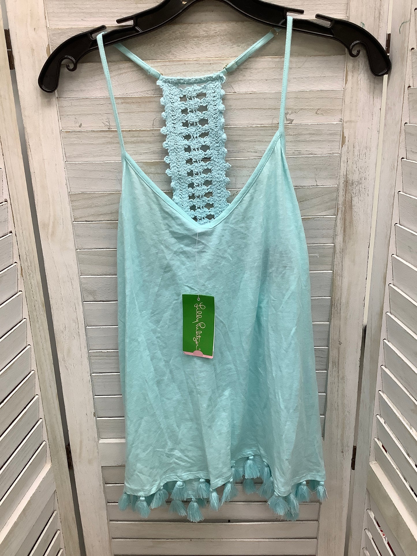 Top Sleeveless By Lilly Pulitzer In Teal, Size: S