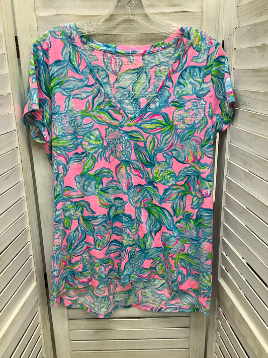 Top Short Sleeve By Lilly Pulitzer In Multi-colored, Size: M