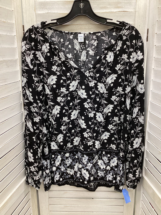 Top Long Sleeve By Old Navy In Floral Print, Size: M