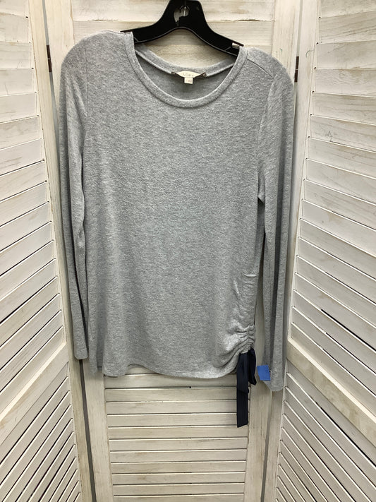 Top Long Sleeve By Loft In Grey, Size: S