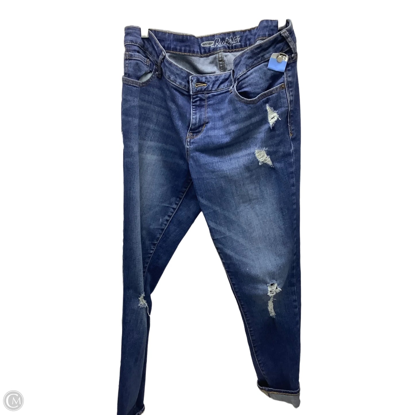 Jeans Straight By Old Navy In Blue Denim, Size: 14