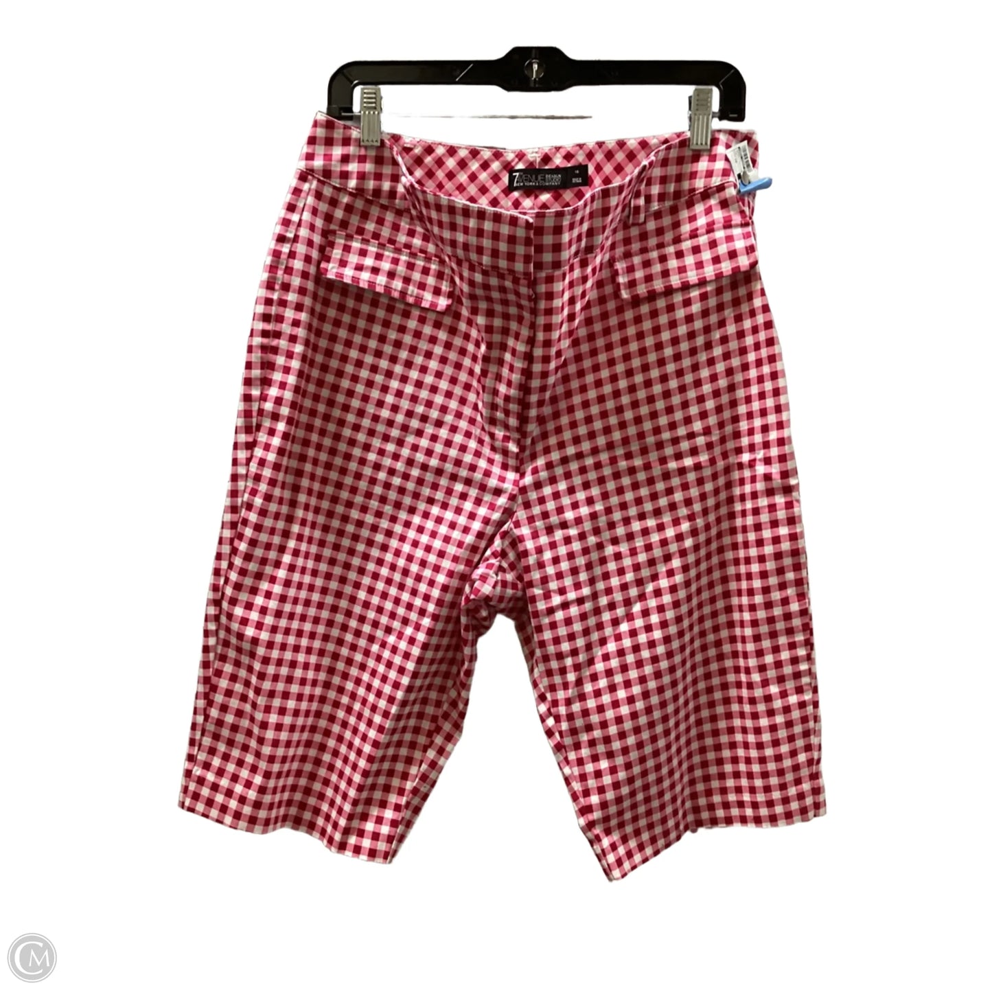 Shorts By New York And Co In Plaid Pattern, Size: 16