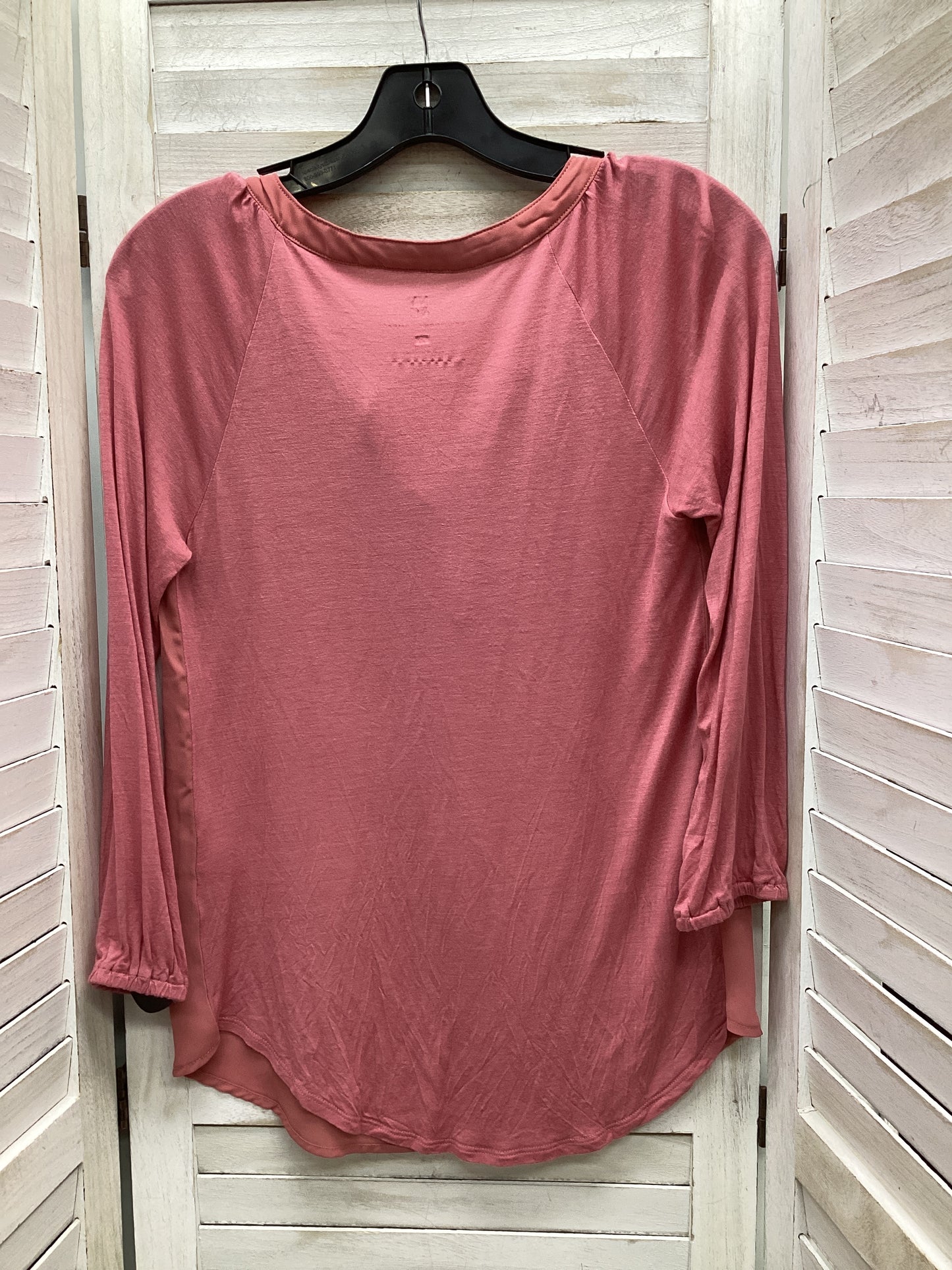 Top Long Sleeve By New York And Co In Pink, Size: Xs