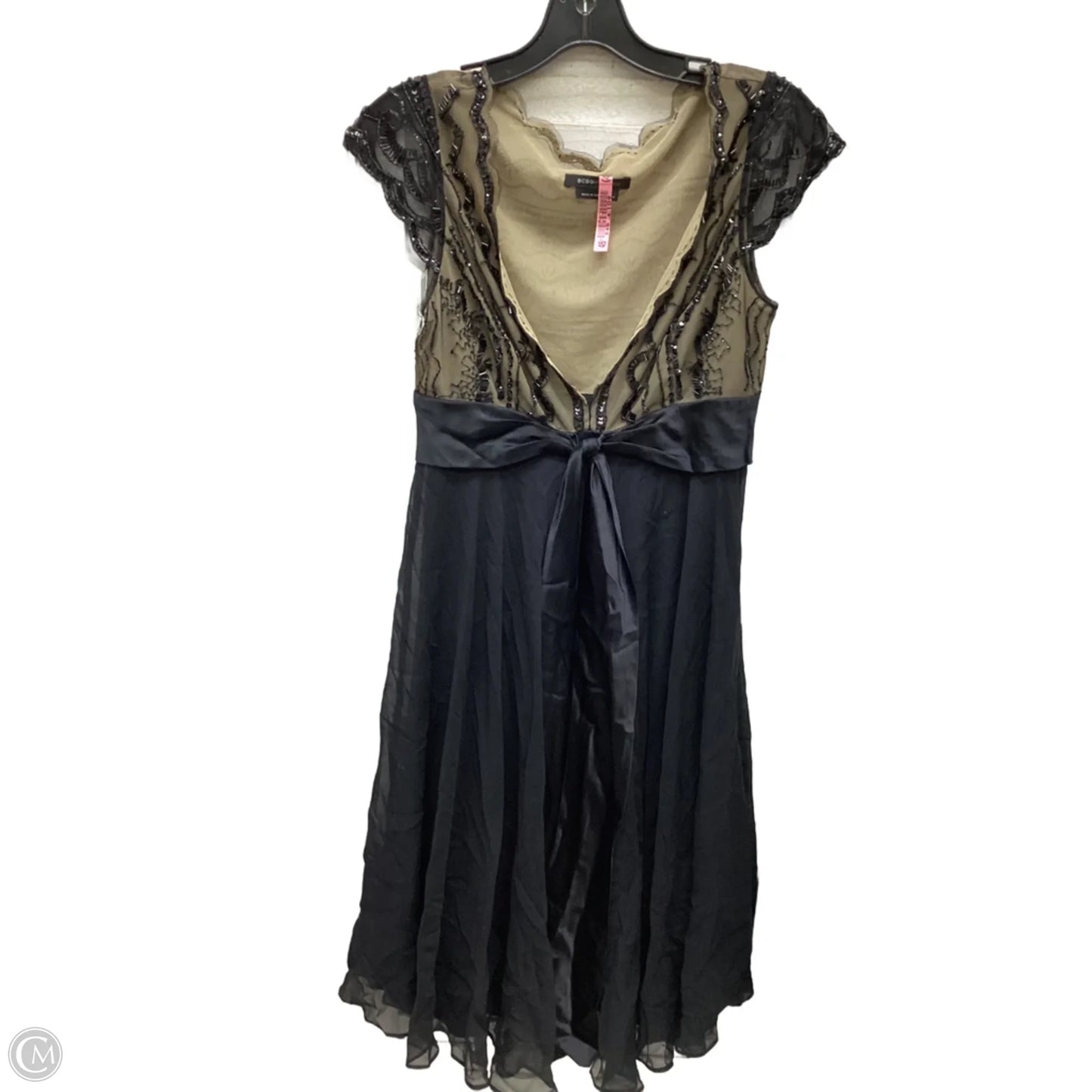 Dress Party Midi By Bcbgmaxazria In Black, Size: 4