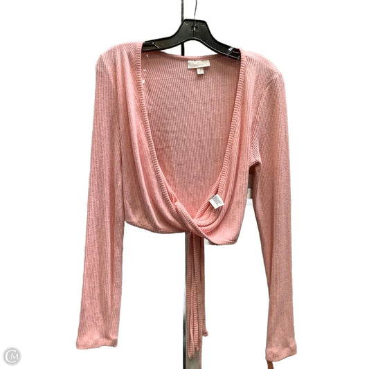 Top Long Sleeve By Colsie In Pink, Size: S