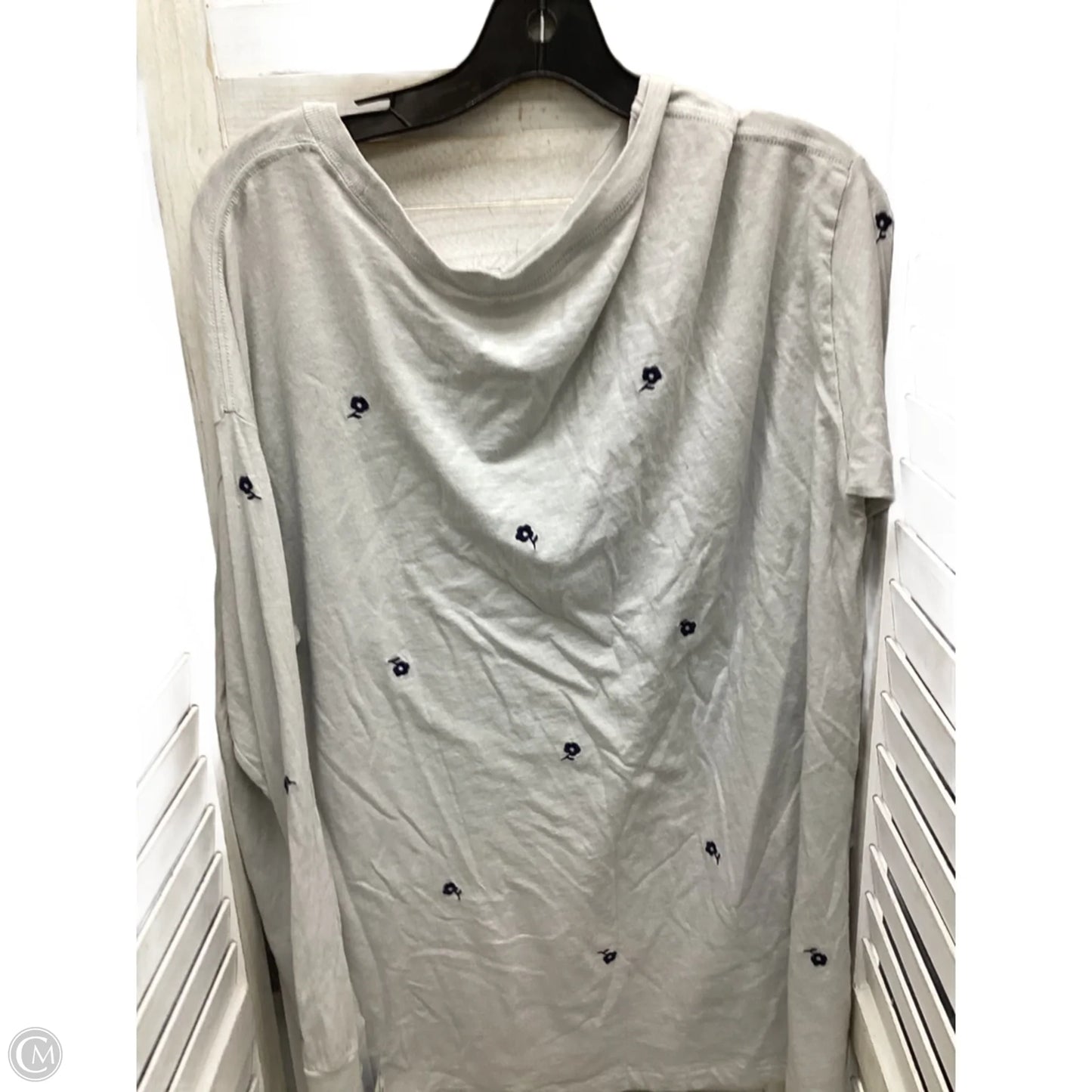Top Long Sleeve By Aerie In Grey, Size: M