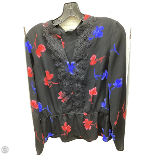 Top Long Sleeve By Limited In Floral Print, Size: M