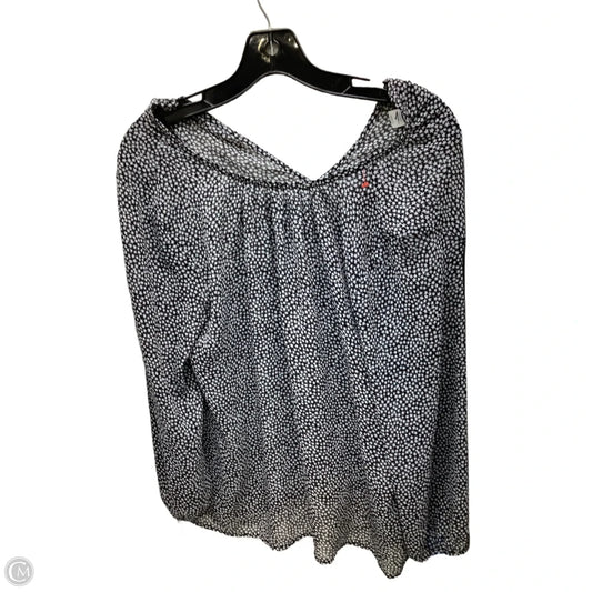 Top Long Sleeve By Old Navy In Black & White, Size: M