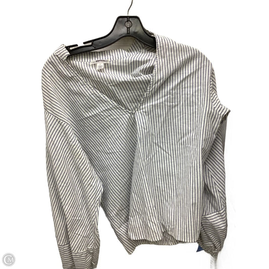 Top Long Sleeve By Melrose And Market In Striped Pattern, Size: M