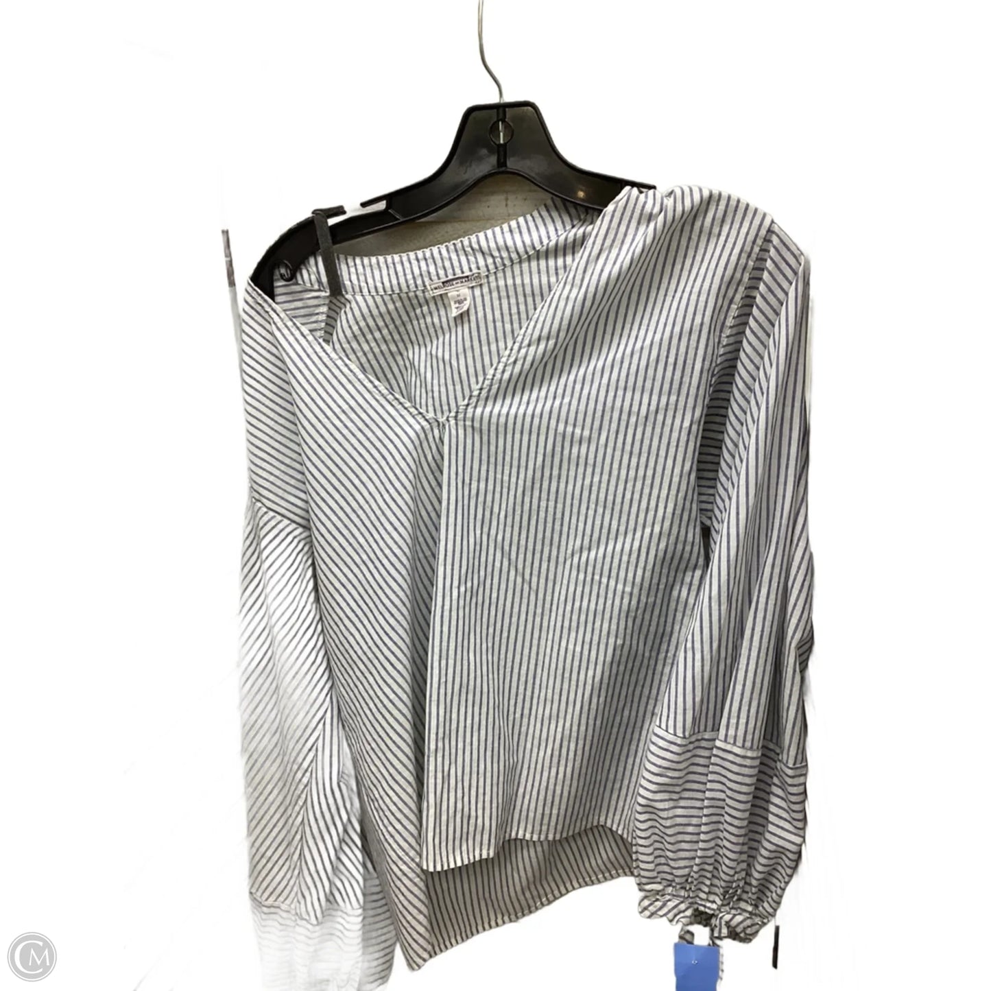 Top Long Sleeve By Melrose And Market In Striped Pattern, Size: M