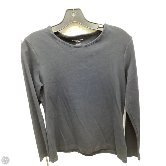 Top Long Sleeve By Croft And Barrow In Black, Size: S